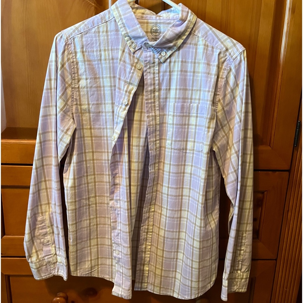 Purple button up size 18